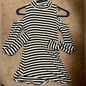 Love is Sweet Cold shoulder striped longsleeve